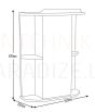 AQUALINE spoguļskapītis AQUALINE 50
