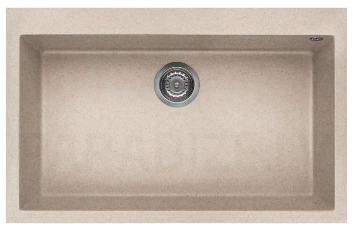 ELLECI akmens masas virtuves izlietne QUADRA 130 Avena 79x50 cm