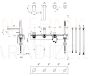 Ravak bathtub faucet Chrome II CR II 026.20BL