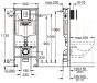 GROHE WC komplekts 7in1 iebūvējamais rāmis + poga Scate Cosmo + KKPOL pods Latona ar SC/QR vāku (balts)