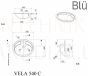 BLU akmens masas izlietne VELA 530x425