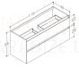 KAME sink cabinet LOFT 120 (gray stone)