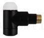 HERZ DE LUXE thermostat valve TS-90 angular 1/2' (black)