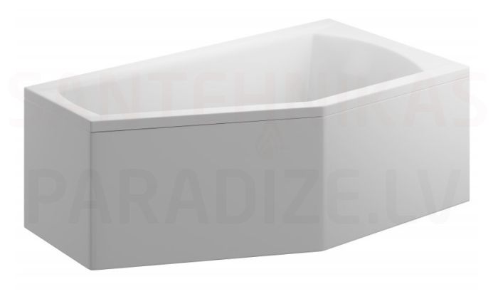 POLIMAT acrylic asymmetric bathtub SELENA 160x90 (right/left)