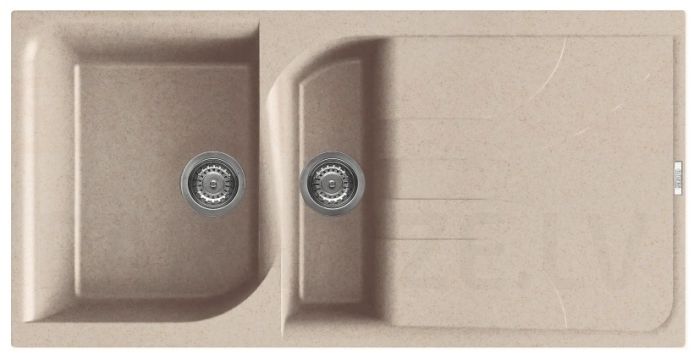 ELLECI stone mass kitchen sink EGO 475 Avena 100x50 cm