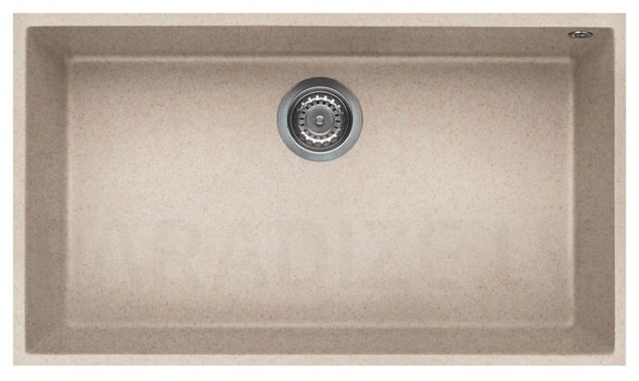 ELLECI akmens masas virtuves izlietne QUADRA 130 UNDERMOUNT Avena 76x44 cm