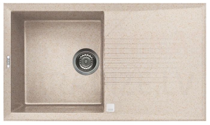 ELLECI akmens masas virtuves izlietne TEKNO 400 Avena 86x50 cm