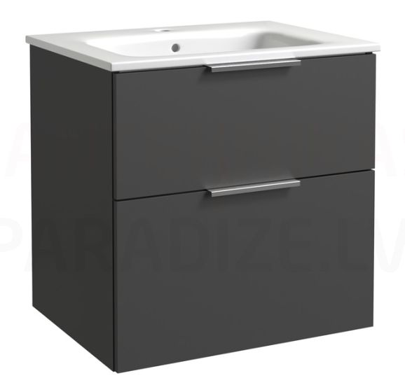 RB GRAND  60 izlietnes skapītis ar izlietni (grafīts) 600x600x460 mm