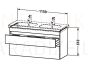 Duravit izlietnes skapītis ar izlietni DuraStyle 1150x453 (balts)