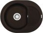 ELLECI akmens masas virtuves izlietne EASY ROUND 600 Espresso 60x47 cm