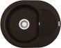 ELLECI stone mass kitchen sink EASY ROUND 600 Espresso 60x47 cm