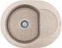 ELLECI akmens masas virtuves izlietne EASY ROUND 600 Avena 60x47 cm