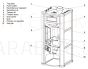 TIM SISTEM дровяная печь с воздушным отоплением LEDERATA 11kW (бежевый)