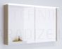 KAME mirror cabinet LOFT 120 with LED (cocoa brown) 700x1200 mm