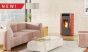 ALFA PLAM air heating pellet fireplace without central heating LUCA 12kW