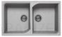 ELLECI akmens masas virtuves izlietne EGO 450 Aluminium 86x50 cm