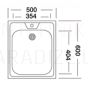 UKINOX кухонная раковина из нержавеющей стали STM 60x50cm
