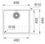 FRANKE кухонная раковина из нержавеющей стали MARIS 49x44 см