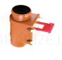 Antiflooding valve DN110 vertical, stainless steel valve with floting body and manual closure