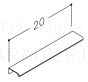 KAME H12 rankena (matinis chromas) 200 mm
