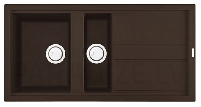 ELLECI akmens masas virtuves izlietne BEST 475 Espresso 100x51 cm