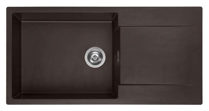 Reginox akmens masas virtuves izlietne Amsterdam 540 Dark Chocolate 100x50cm