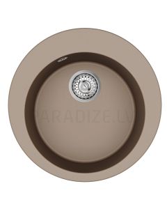 HELIKA akmens masas virtuves izlietne CLARUS (AW) 500 Mocha Warm 50.5x50.5 cm
