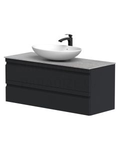 KAME skapītis zem galda virsmas TERRA 120 (melns) 500x1200x455 mm