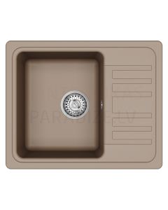 HELIKA akmens masas virtuves izlietne NOTUS (AWP) 575 Mocha Warm 57.5x46 cm