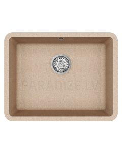 HELIKA akmens masas virtuves izlietne ARCA (W) 600 Beige 58.5x46 cm
