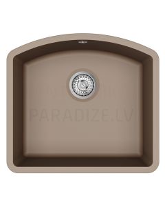 HELIKA akmens masas virtuves izlietne ARCA (AW) 500 Mocha Warm 58.5x53.5 cm