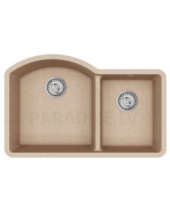 HELIKA akmens masas virtuves izlietne ARCA (W) 800 Beige 81x52 cm