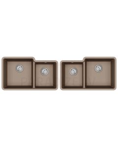 HELIKA akmens masas virtuves izlietne ARCA (AW) 800 Mocha Warm 81x48 cm L/R