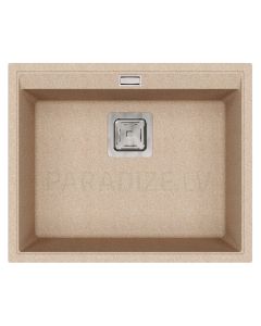 HELIKA akmens masas virtuves izlietne DELICIA (W) 550 Beige 55.5x45.5 cm