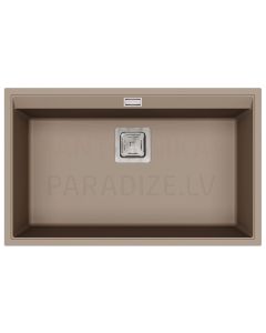 HELIKA akmens masas virtuves izlietne DELICIA (AW) 750 Mocha Warm 74x45.5 cm