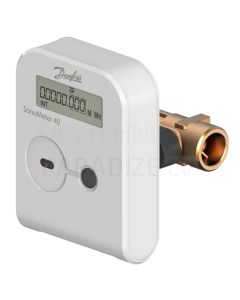 Danfoss ultraskaņas siltuma skaitītājs apkures ar dzesēšanas sistēmām SonoMeter 40 (DN 15 qp 0.6 G¾ 110mm) komunikācija-24V Modbus (atgaita)