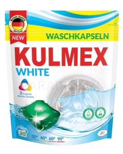 KULMEX skalbimo kapsulės WHITE 20g x 20vnt.