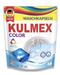 KULMEX skalbimo kapsulės COLOR 20g x 20vnt.
