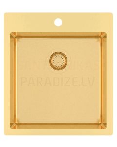 HELIKA nerūdijančio plieno virtuvės kriauklė TERRA X 45x50.5 cm Gold