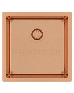 HELIKA nerūdijančio plieno virtuvės kriauklė NOVA X 45x45 cm Copper