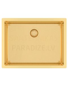HELIKA nerūdijančio plieno virtuvės kriauklė NOVA L 59x45 cm Gold