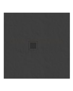 Ravak akmens masas dušas paliktnis Slate Pro 90x90 (melns matēts)