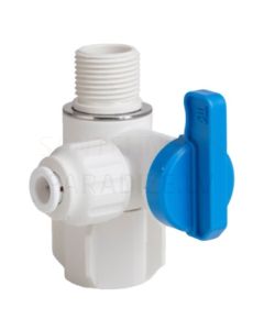 KFA angle valve for filtering faucets 3/8x3/8x1/4