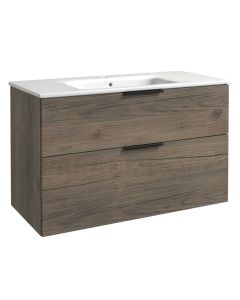 RB GRAND 100 izlietnes skapītis ar izlietni (brūns ozols) 600x1000x460 mm