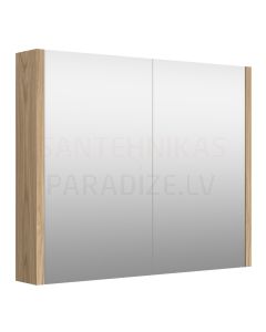 RB JOY 80 spoguļskapītis (gaišs ozols) 650x800x120 mm