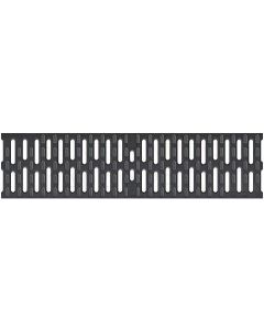 ACO Multiline Seal in anti-slip slotted rain grill black Microgrip 0,5m B125 plastic