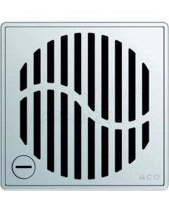 ACO EasyFlow Wave shower floor drain grill 140 x 140 mm, with lock