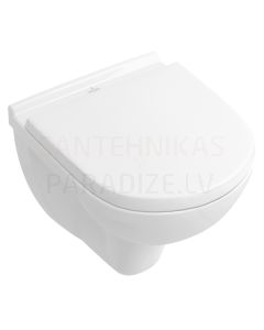 VILLEROY & BOCH O.Novo Compact WC piekaramais tualetes pods ar vāku Soft Close