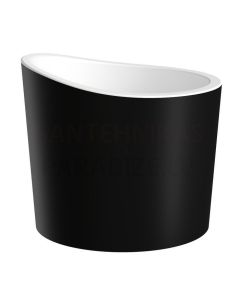 AQUATICA free standing bathtub TRUE OFURO Mini 109x109 (Black-White)