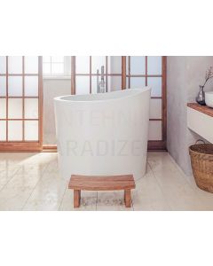 AQUATICA отдельно стоящая ванна TRUE OFURO Mini 109x109 (белая)